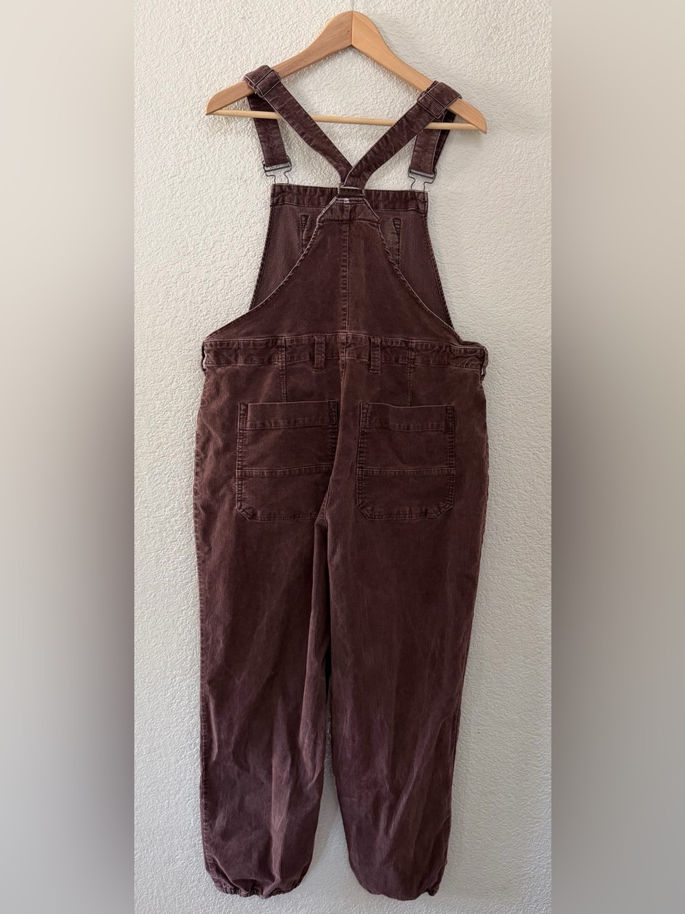 WE THE FREE Women's Size Medium Iris Cord Overalls -Brown Boho Fall Vibes - Picture 2 of 16